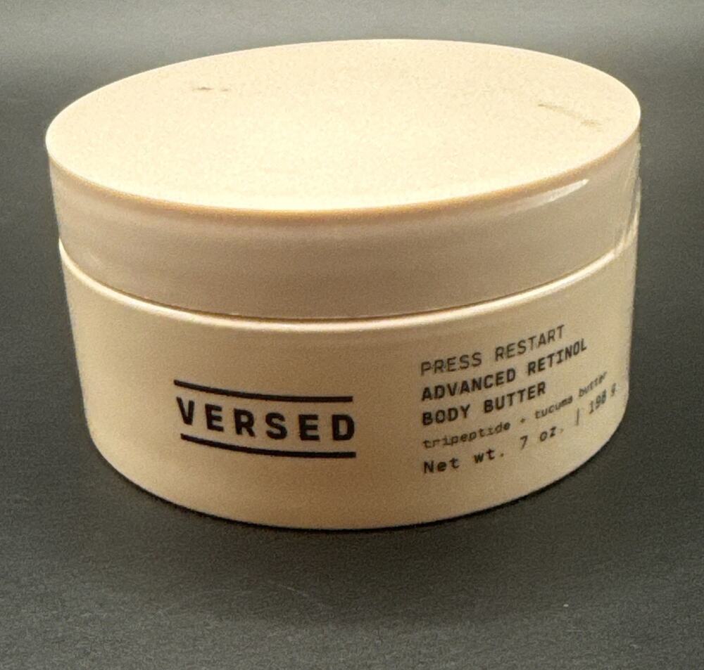 Versed Press Restart Advanced Retinol Body Butter 7 oz. NEW Tripeptide + Tucuma